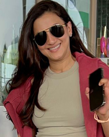 Gauhar Khan snapped at the airport