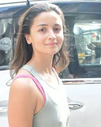 Alia Bhatt snapped outside a gym in Bandra