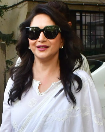 Madhuri Dixit snapped in Juhu