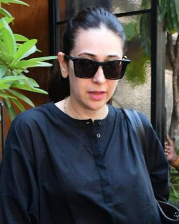 Karisma Kapoor snapped outside a restaurant in Bandra