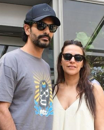 Angad Bedi and Neha Dhupia