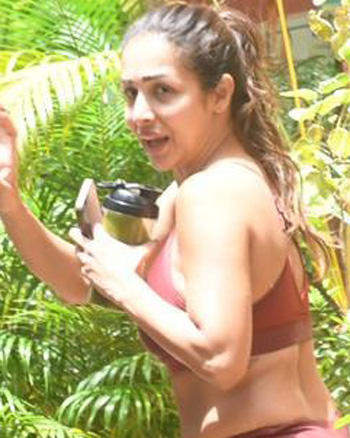 Malaika Arora snapped outside Diva Yoga in Bandra