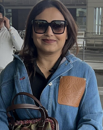 Rani Mukerji was snapped at the airport.