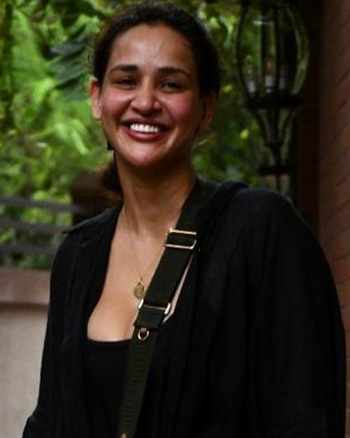 Aisha Sharma snapped cycling in Bandra