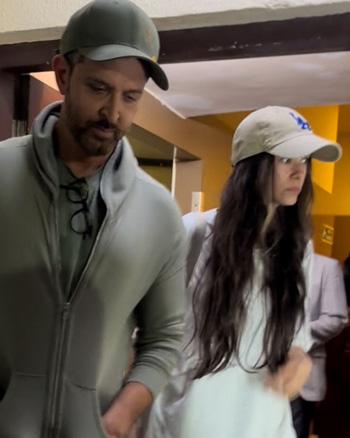 Hrithik Roshan and Saba Azad snapped at PVR, Juhu