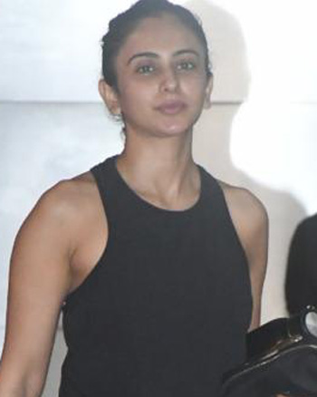 Rakul Preet Singh spotted outside a gym in Bandra