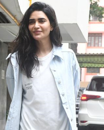 Karishma Tanna spotted outside her residence in Bandra