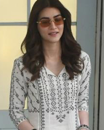 Kriti Sanon snapped outside a salon in Khar