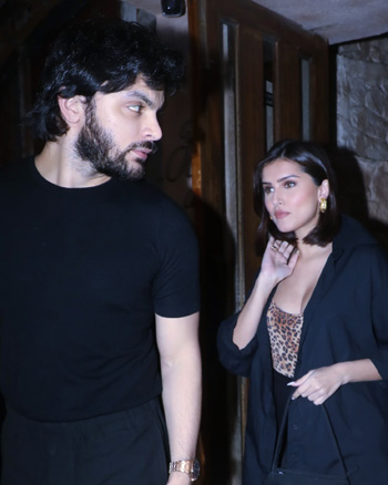 Veer Pahariya and Tara Sutaria snapped in Bandra