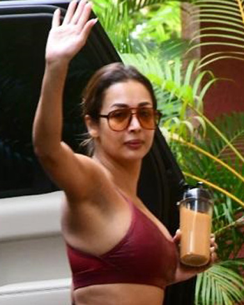Malaika Arora snapped outside Diva Yoga in Bandra