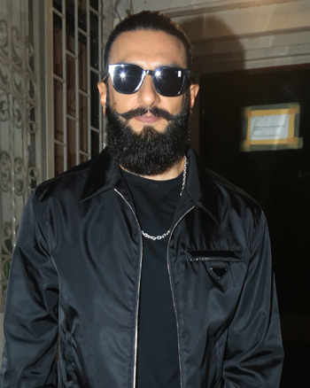 Ranveer Singh snapped at a dubbing studio in Bandra
