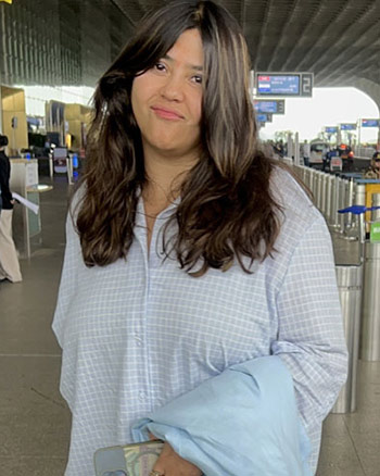 Ektaa R Kapoor snapped at the airport