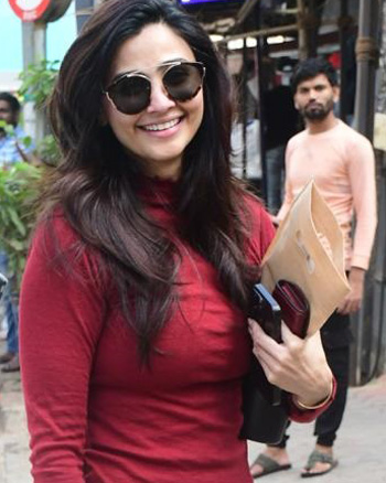 Daisy Shah snapped outside a gym in Bandra
