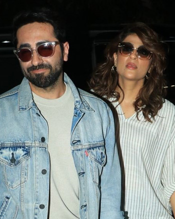 Ayushmann Khurrana and Tahira Kashyap snapped in Bandra