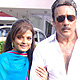 Sheeba and Jackie Shroff on the sets of Neil Ko Pakadna Impossible