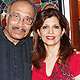 Madhusudan and Bina Aziz at the Artists Centre Exhibition, Kala Ghoda