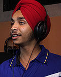 Vipul Mehta, Amit Kumar and  Devendra Pal Singh record a song for the album 'Indian Idol The Fabulous Four'