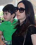 Karishma Kapoor arrives in capital for their wedding reception