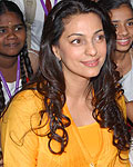 Juhi Chawla at the launch of an Education programme Student Exchange for Change