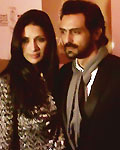 Mehr Jessia and Arjun Rampal at Taj Palace Marrakech