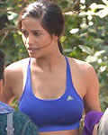 Poonam Pandey on the sets of 'Nasha'