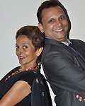 Manish Chheda and Madhuri Bhatia at Heart2art