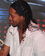 Brazilian footballer Ronaldinho during th announcement of animated film R-10 The Movie