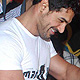 John Abraham  and Mahendra Singh Dhoni at Mad-o-Wat salon