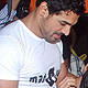 John Abraham  and Mahendra Singh Dhoni at Mad-o-Wat salon