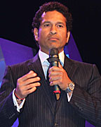 Sachin Tendulkar at the Bloomberg TV Autocar India Awards 2013