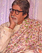 Amitabh Bachchan at the launch of Lata Mangeshkar's record label 'L M Music'