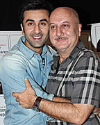 Ranbir interacts with Anupam Kher at Actor Prepares