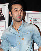 Ranbir interacts with Anupam Kher at Actor Prepares