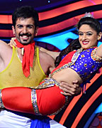 Jay and Mahi during their performance on Nach Baliye 5