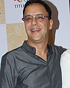 Vidhu Vinod Chopra and Rahul Pandita at 'Our Moon has Blood Clots' book launch