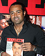 Leander Paes at the launch of 'Mandate' magazine