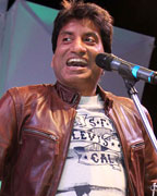 Raju Shrivastav spotted at a collage festival