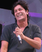 Chunky Pandey spotted at a collage festival