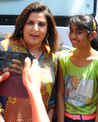 Farah Khan Spotted at Filmistan Studio