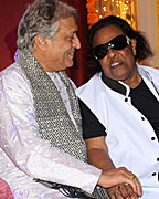 Suresh Wadekar Honoring Amzad Ali Khan