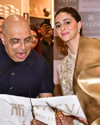 Ananya Pandey at the opening of TASVA, the Designer Wedding Wear brand for men, by Aditya Birla Fashion