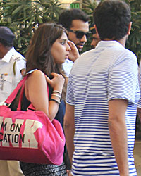 Team Mumbai Indians Snapped at Airport