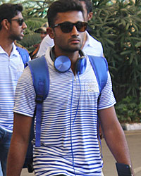 Team Mumbai Indians Snapped at Airport