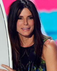 Actress Sandra Bullock accepts the Choice Summer Movie Star: Female Award at the Teen Choice Awards at the Gibson amphitheatre in Universal City, California