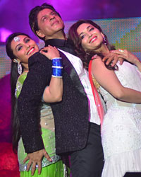 Rani Mukherjee, Shah Rukh Khan and Madhuri Dixit