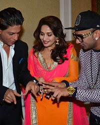 Shah Rukh Khan, Madhuri Dixit and Yo Yo Honey Singh