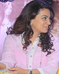 Juhi Chawla and Javed Akhtar