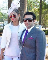 Adar Poonawalla with wife Natasha Poonawalla at The Hello Class Race 2014