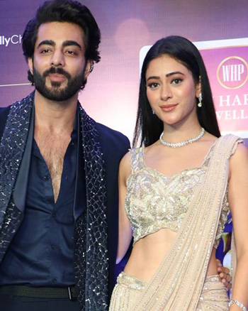 Krushal Ahuja and Hiba Nawab