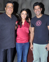 Ronnie Screwvala,Trishya Screwvala and Farhan Akhtar